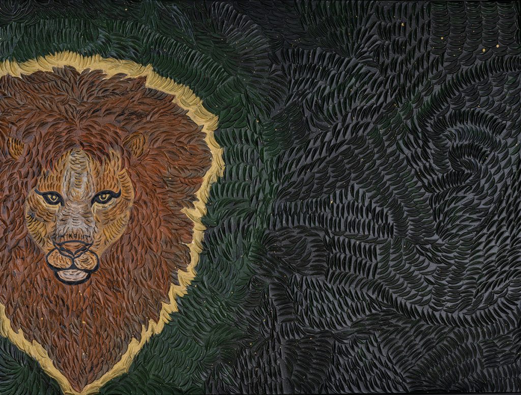 PEEPING LION